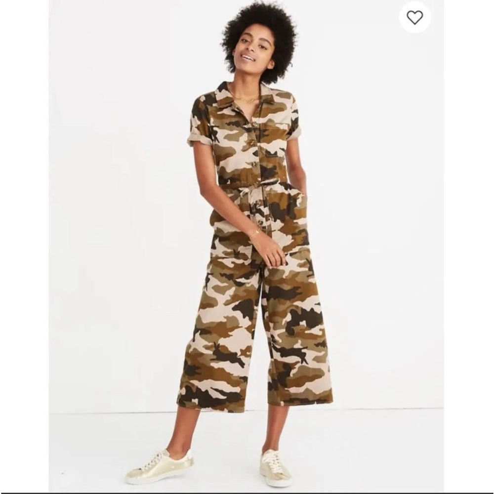 Madewell Camo Jumpsuit size 18